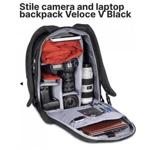 Manfrotto MB VELOCE V Luxury Camera Laptop DSLR & Digital Backpack Bag Black Exc